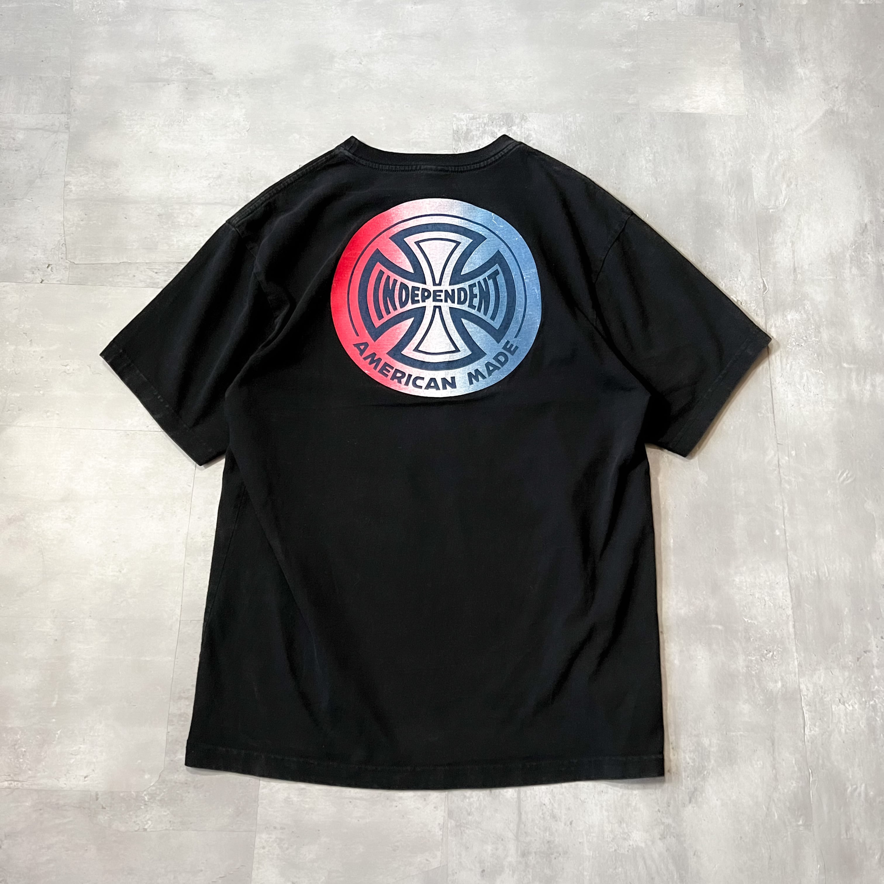 Early 00s “independent” iron cross logo tee XL made in USA