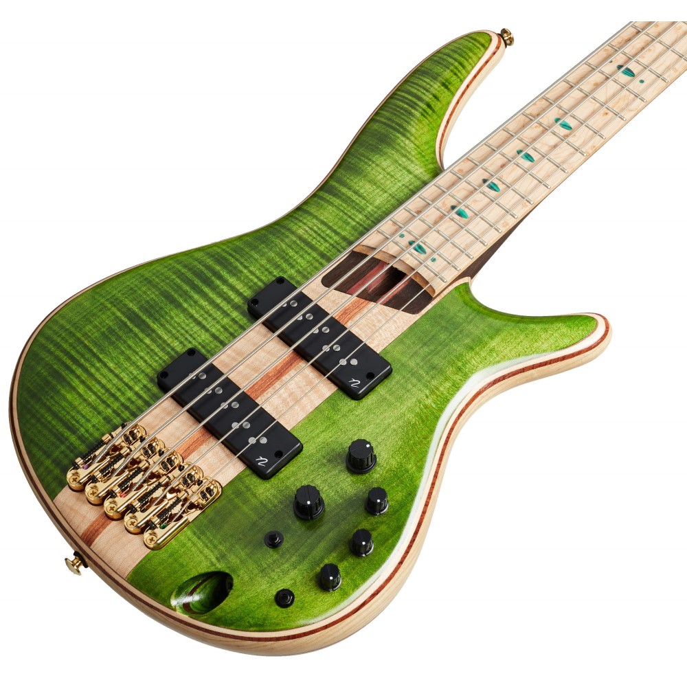 Ibanez SR5FMDX-EGL SR Series 5-String Electric Bass, Emerald Green