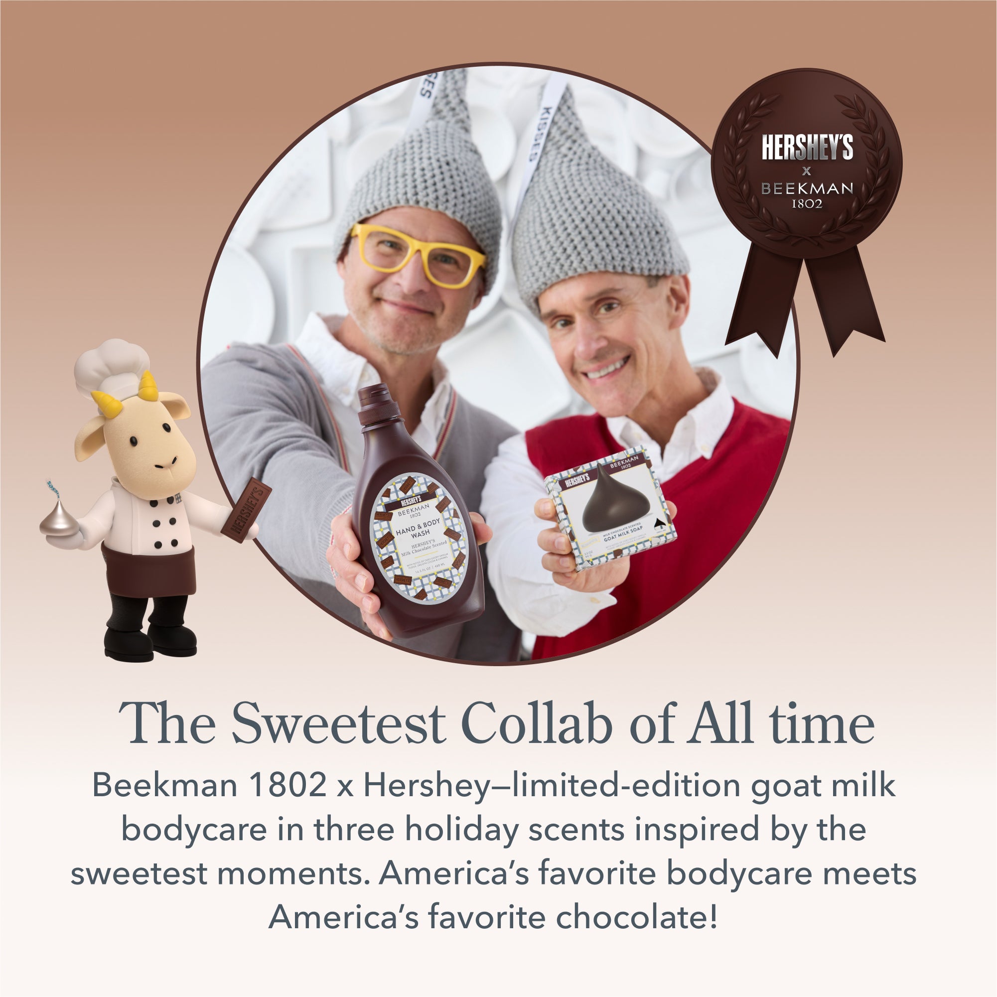 HERSHEY'S x Beekman 1802 Whipped Body Cream Trio