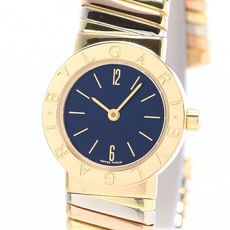 中古】BVLGARI BVLGARI BVLGARI TUBOGAS THREE COLOR GOLD ブルガリ