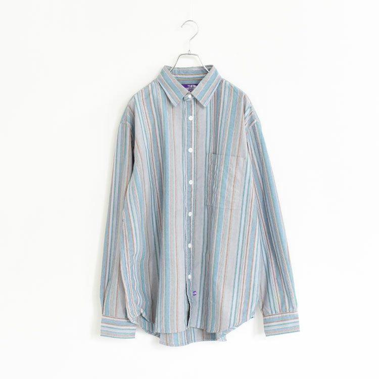 SALE 30％OFF】Regular Collar NP Striped Field Shirt レギュラー
