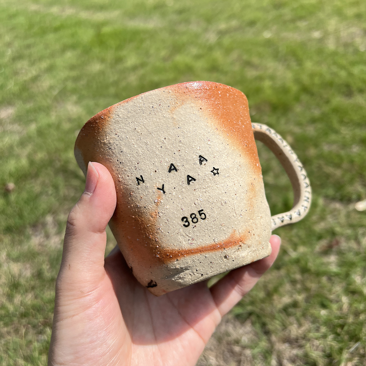 備前焼｜NYAAA！ネコグラス｜いたずら猫のラクガキシリーズ｜築都｜末