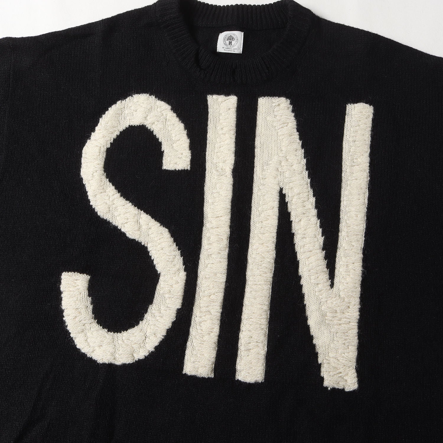 SAINT MICHAEL (セントマイケル) 21AW ダメージ加工 SINロゴ オーバー