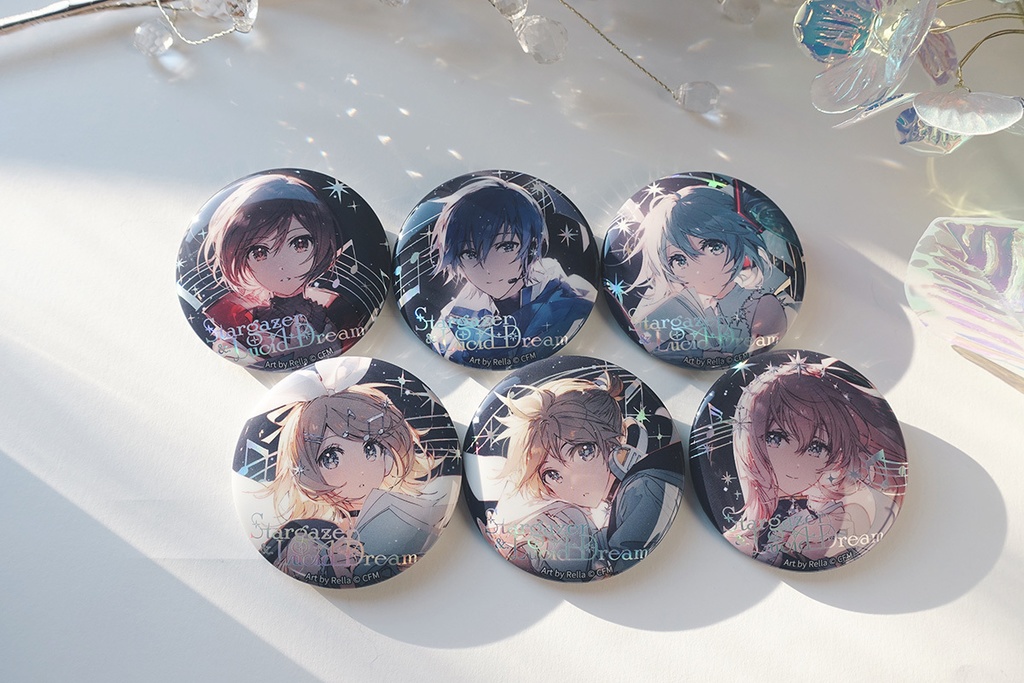 Rella 個展 KAITO ホロ缶バッジ 29点 Rella 個展 KAITO ホロ缶バッジ