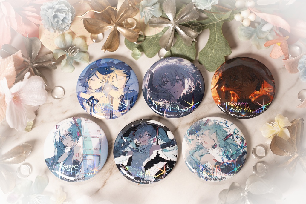 ホロ加工缶バッジN＜初音ミク 18th Anniversary＞ - Rella Artworks