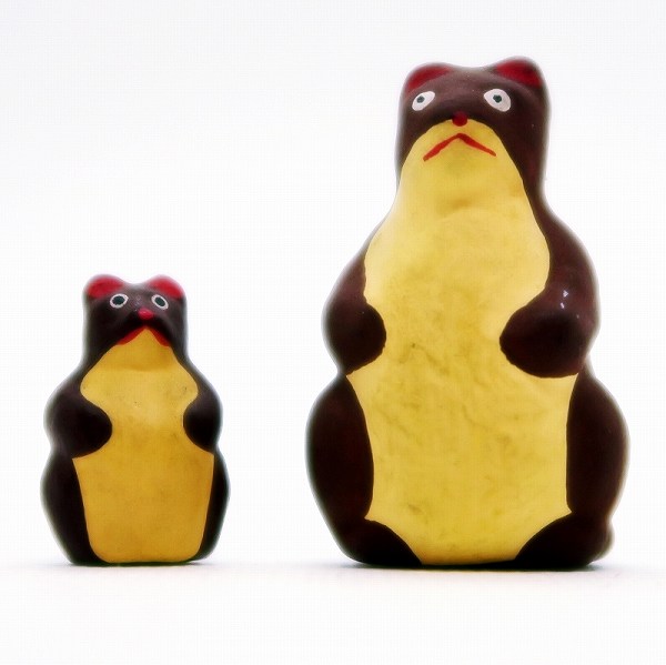 東京都の郷土玩具 縁起物】親子狸：柳森神社 女性はここで玉の輿祈願