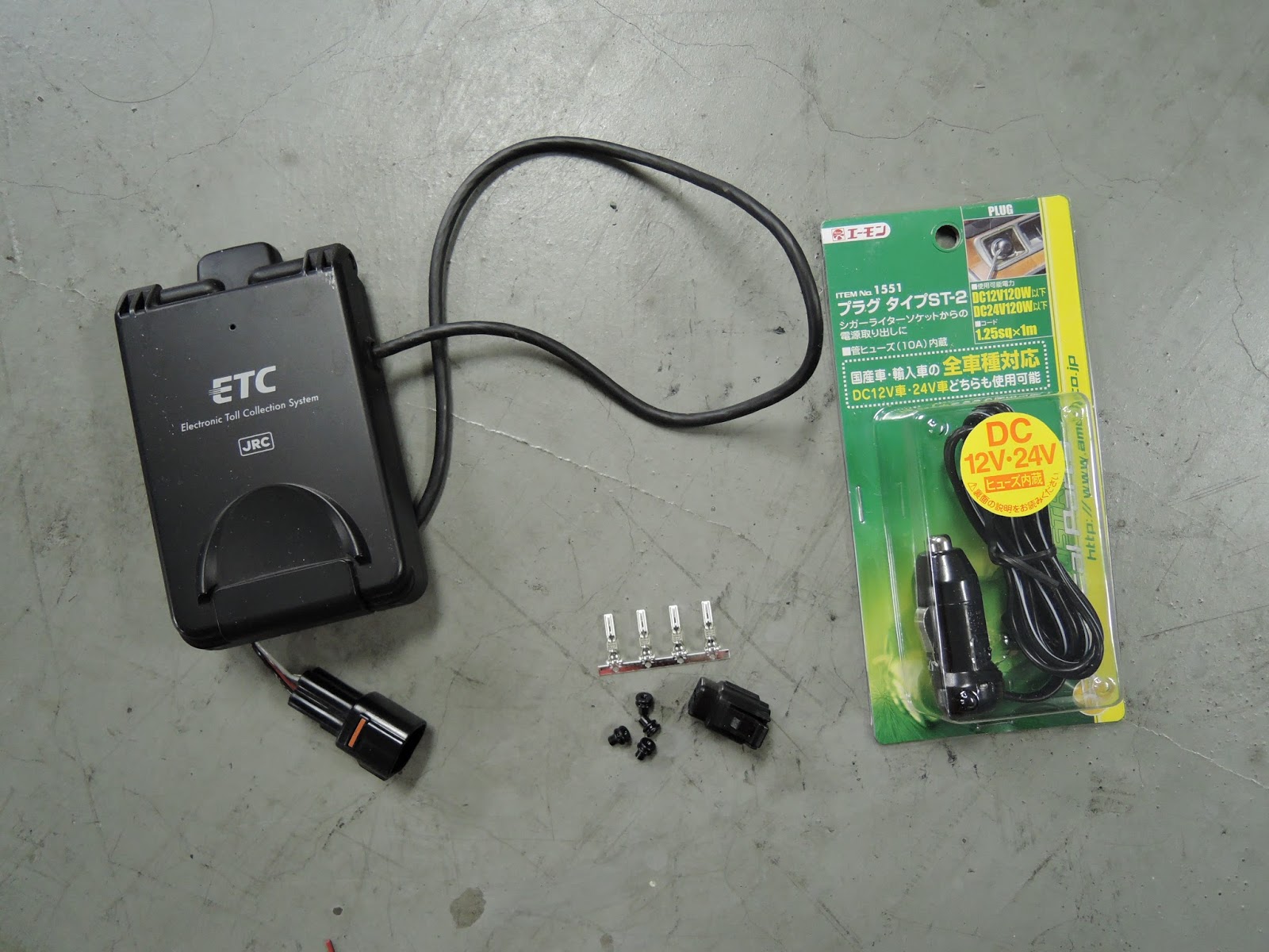 アンテナ分離型ETC車載器 バイク用ETC JRM-11 日本無線製 分離型