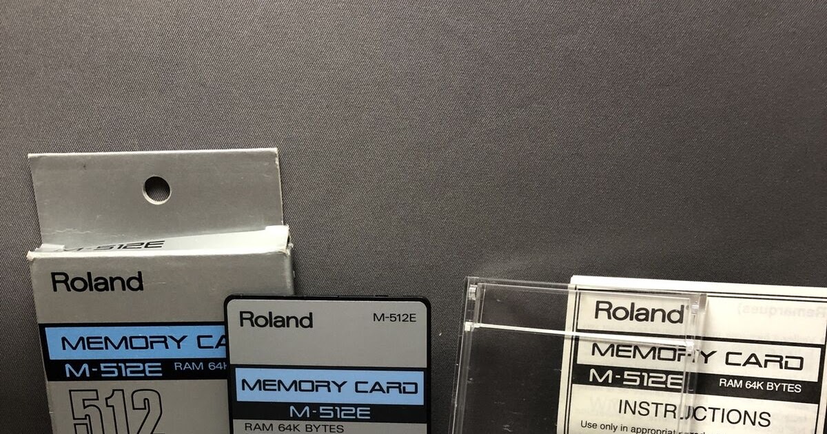 Roland M-512E メモリーカード MATRIXSYNTH: Roland M-512E Memory
