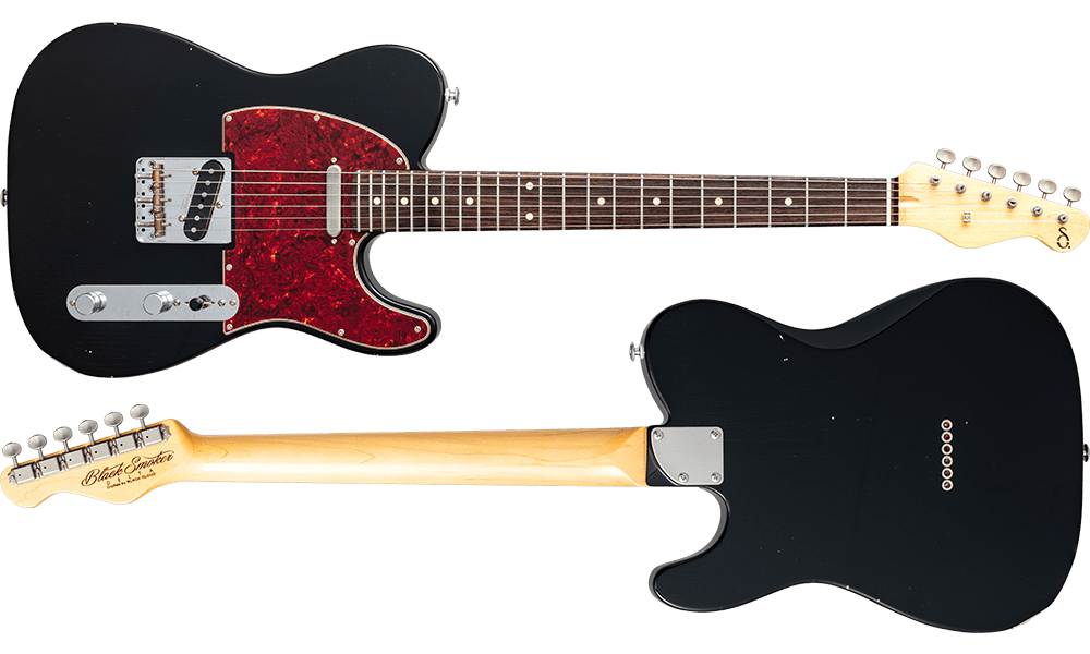 Black Smoker Guitar TRAD MASTER SERIES DELTA-S Black Light Aged