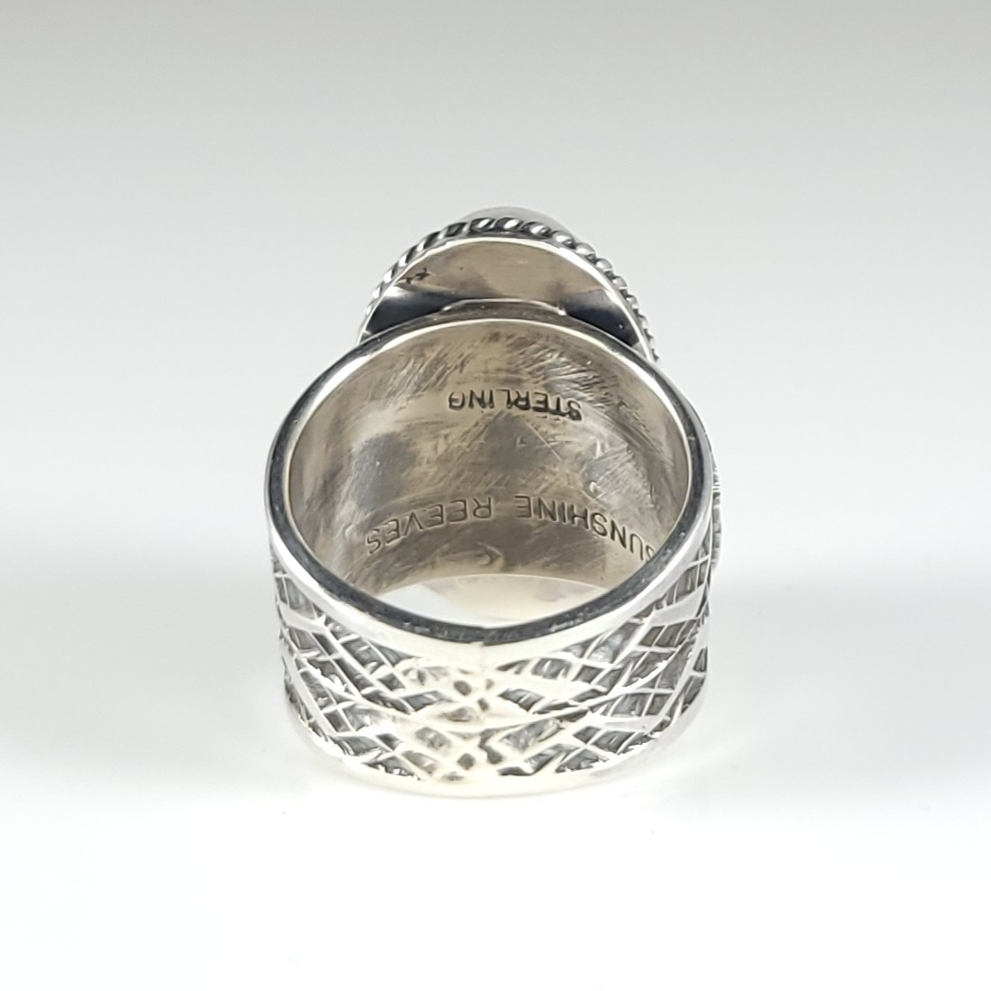 Sunshine Reeves Sterling Silver Navajo Ring Handmade Rare Kingman