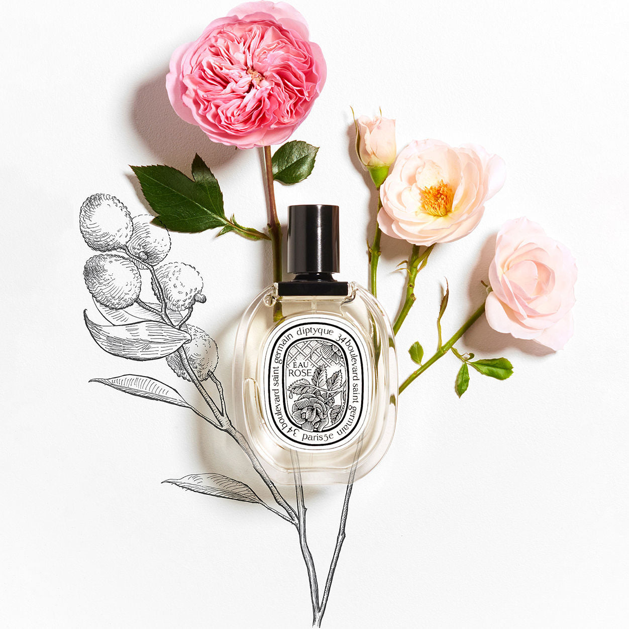 Diptyque Eau Rose Eau de Toilette – Diptyque – bluemercury