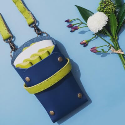 umasioオーダーシザーケース 6丁 オレンジ グリーン umasioオーダー