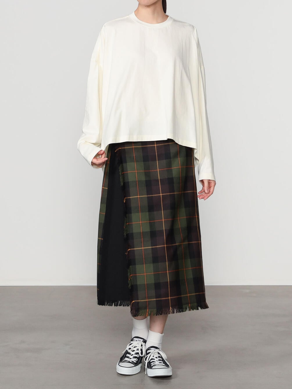 O'NEIL OF DUBLIN | ウーステッドウール ラップスカート WOMEN