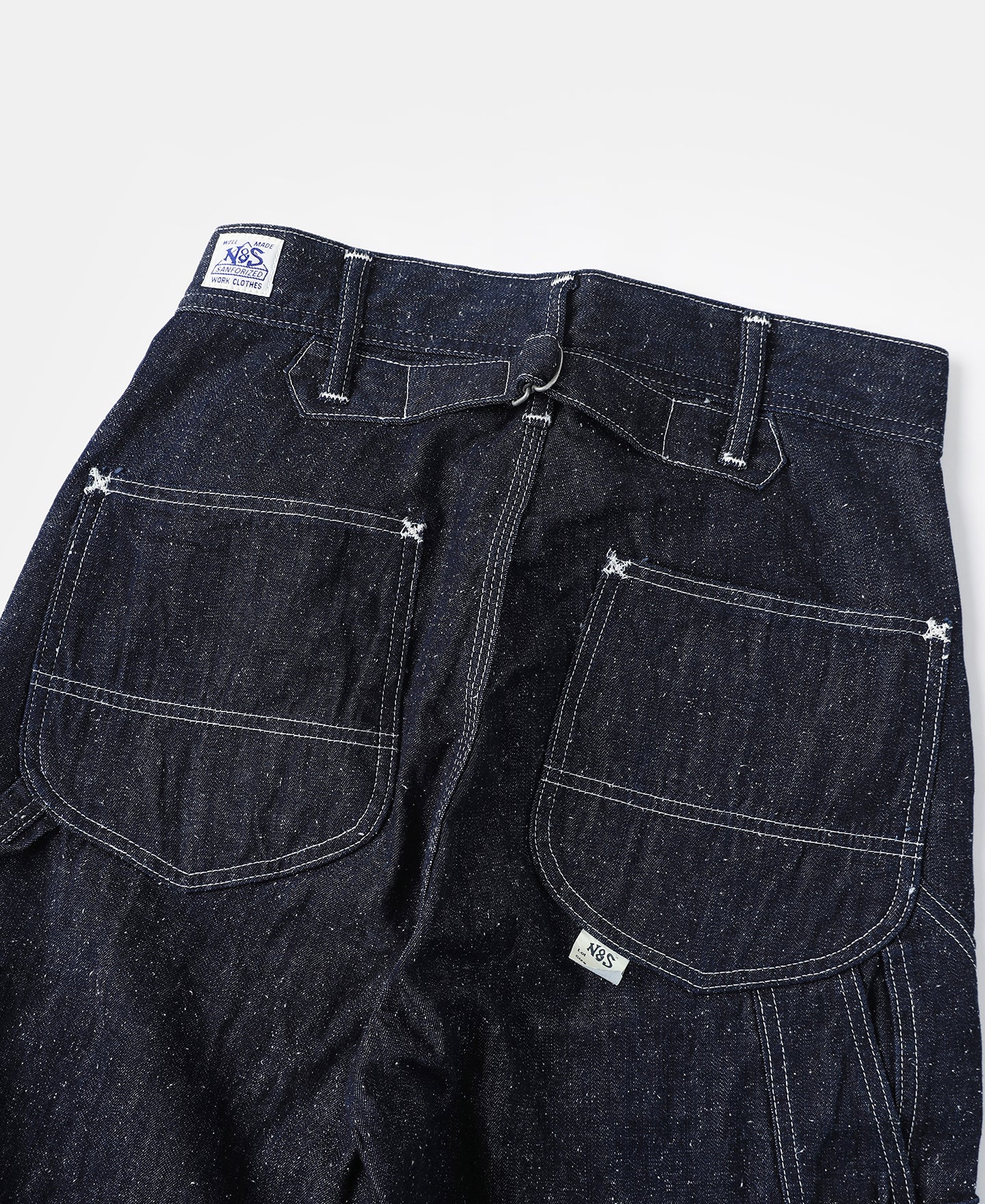 1930s Slub Pearl Yarn Indigo Denim Work Carpenter Pants | Bronson