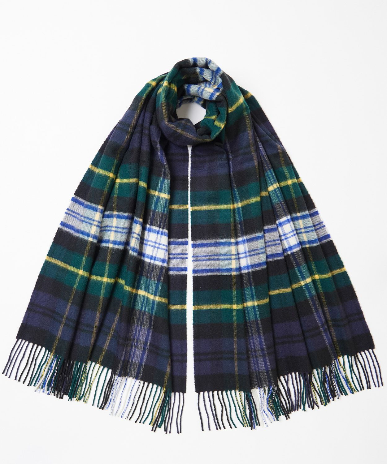 大判チェックストール(定番)(カシミヤ) 全7色 | BRITISH MADE