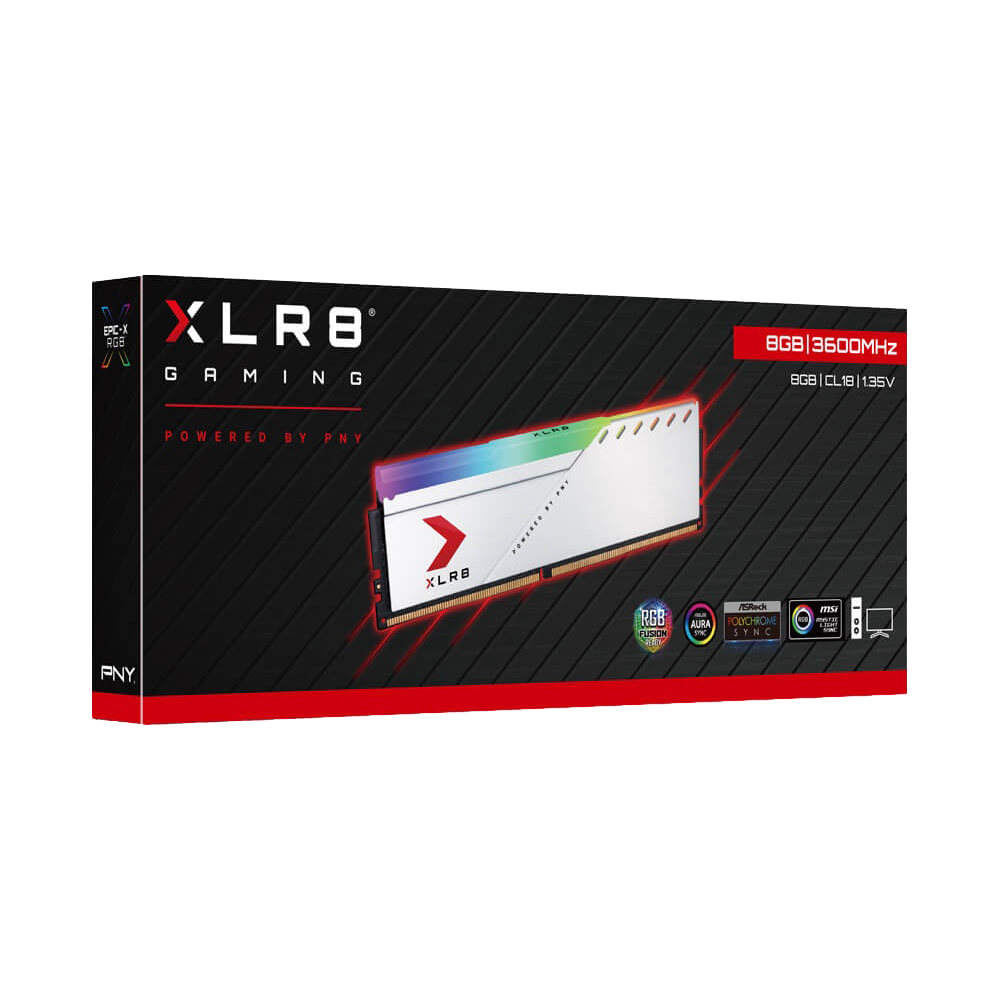 PNY XLR8 Gaming EPIC-X RGB DDR4 8GB 3200Mhz - Silver