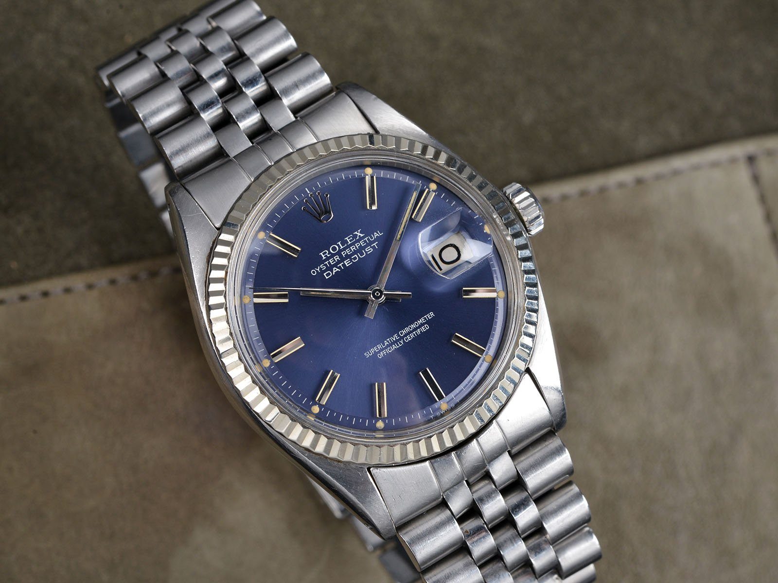 ROLEX ROLEX 1601 DATEJUST BLUE DIAL