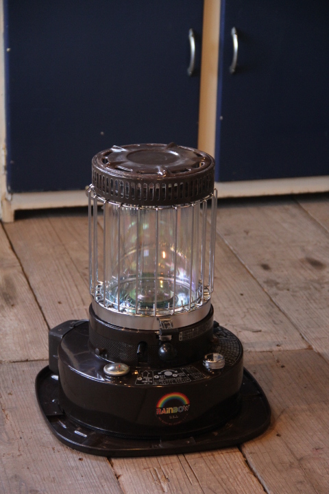 芯乾燥済 石油ストーブ 置台新品レインボー RB-25E 分解メンテナンス済