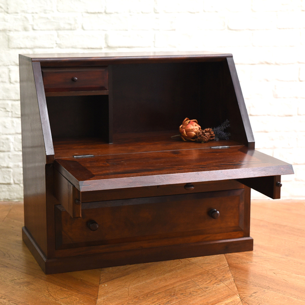 松本民芸家具 座ビューロー ライティング 引手 座机 再塗装済 USED