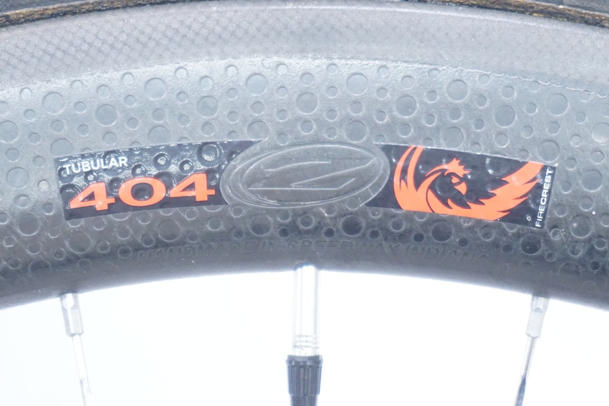 ZIPP「ジップ」 404 FIRECRET TUBULAR シマノ10速 ホイールセット