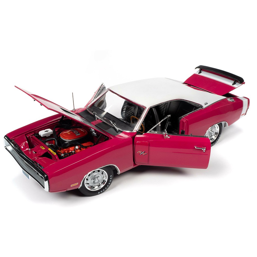 Autoworld Amm1215 1970 Dodge Charger R/T SE 440 1:18 Panther Pink