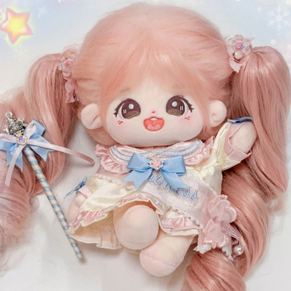 着せ替えぬいぐるみ 20cmぬいぐるみ キラキラ桃ちゃん 服購入可能 骨格