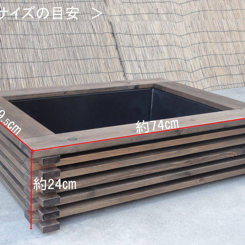 ビオトープ 40L トロ舟＆木枠セット メダカ＆金魚用 ハウス・小屋