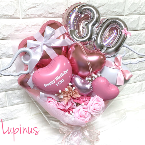 推し活】バルーンブーケ 2文字 卒業式 成人式 アートフラワー