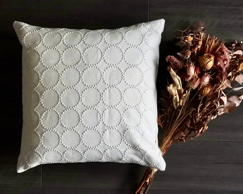 最後の1枚∞ミナペルホネン∞クッションカバー∞タンバリン刺繍∞ミナ