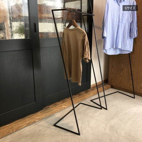 ハンガーラック アイアン 鉄製 インダストリアル 完成品 スリム 4