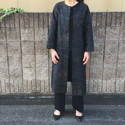 着物リメイクコート/大島紬 スプリングコート Futari 通販 12450131