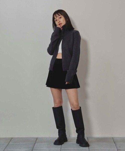 TODAYFUL（トゥデイフル）の「Velour Square Skirt（スカート）」 - WEAR