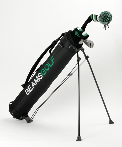 BEAMS GOLF クラブケース、 ネイビー・グリーンチェック BEAMSGOLF