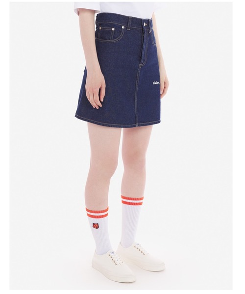 Maison Kitsune（メゾンキツネ）の「MINI A-LINE SKIRT IN INDIGO