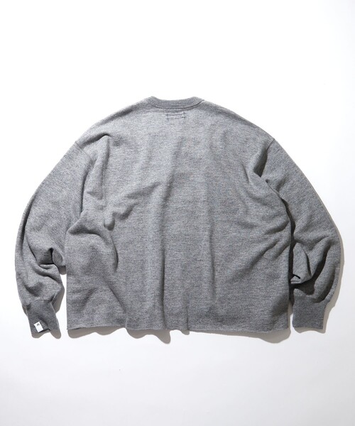 CAHLUMN/カウラム Wool Cotton Loop Back Sweatshirt/ウール コットン