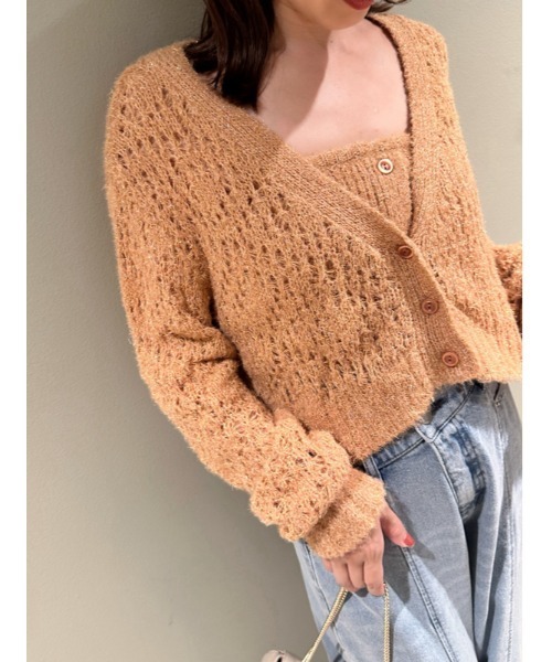 SNIDEL（スナイデル）の「ファンシーヤーンカーディガン（カーディガン