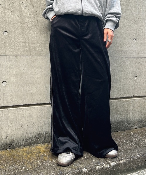 セール】ベロアナイロントラックパンツ/セットアップ着用可能（その他