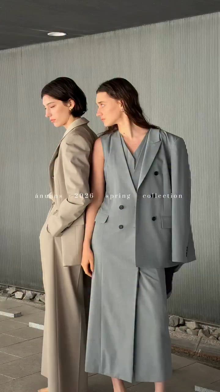 レイヤードジレワンピース（ワンピース）｜anuans（アニュアンス）の