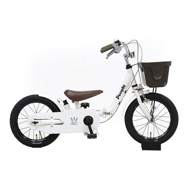 people(ピープル) いきなり自転車 14インチ プレミアムホワイト 子ども