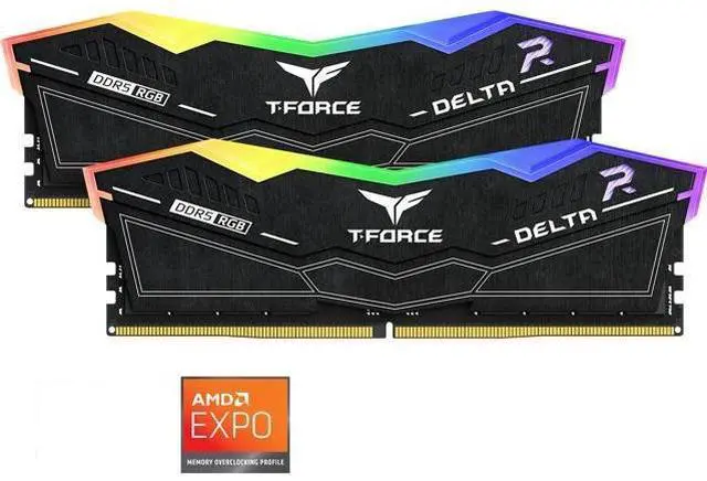 Team T-Force Delta RGB 32GB (2 x 16GB) 288-Pin PC RAM DDR5 6400