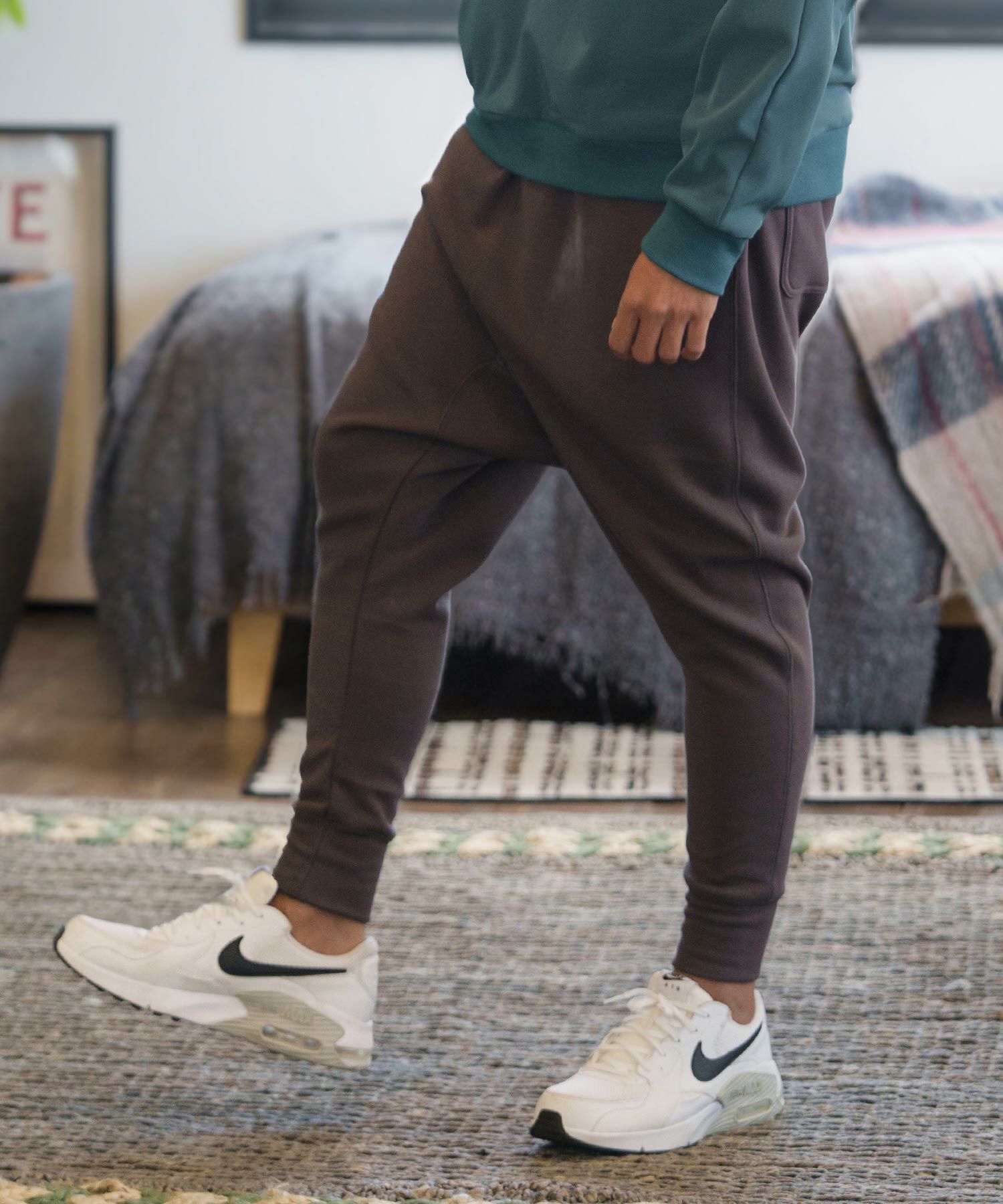 60%OFF【CAMBIO(カンビオ)】Back Shaggy Sweat Sarouel Pants サルエル