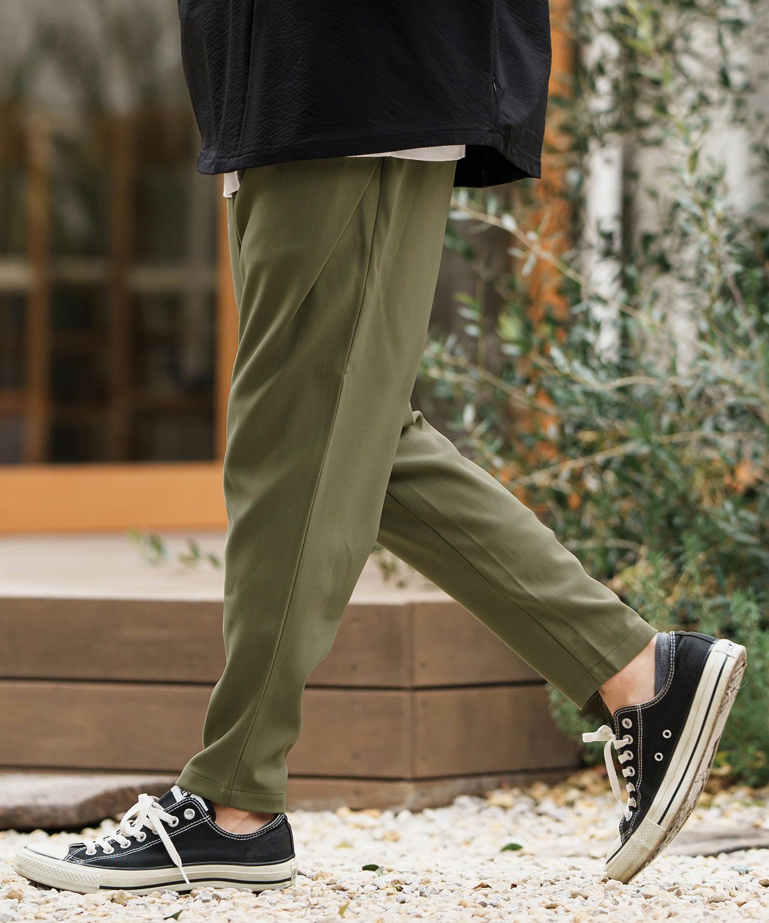 CAMBIO(カンビオ)】ストレッチサルエルテーパードパンツ | CAMBIO カンビオ