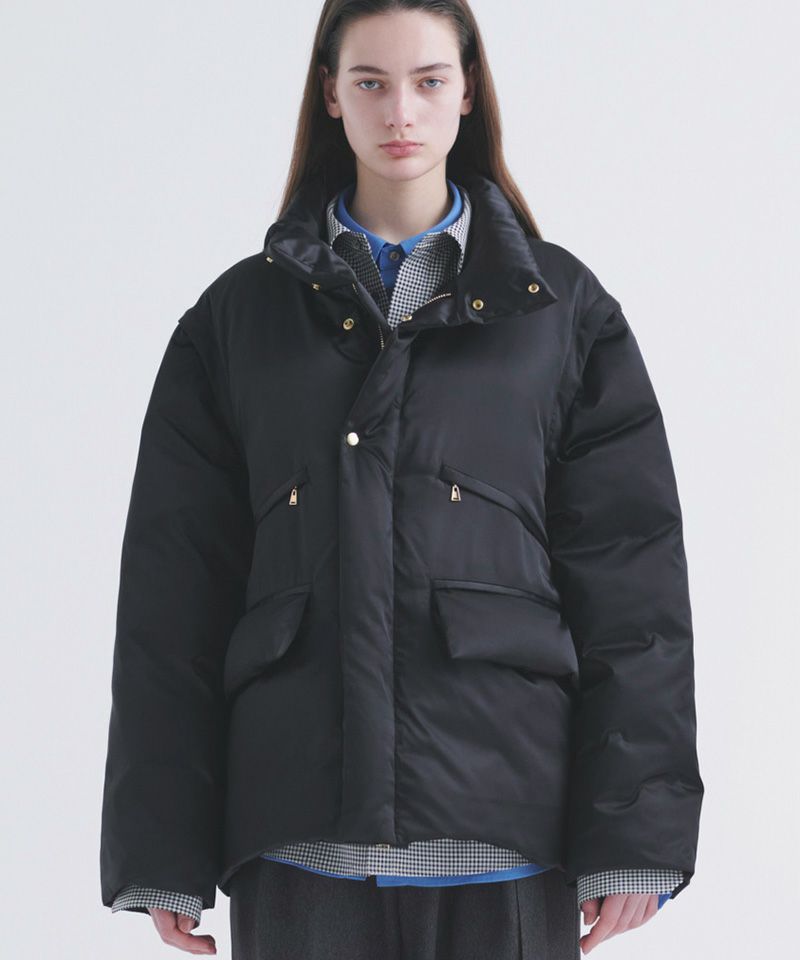 50%OFF【CULLNI(クルニ)】High Count Taffeta Removable Sleeve Down