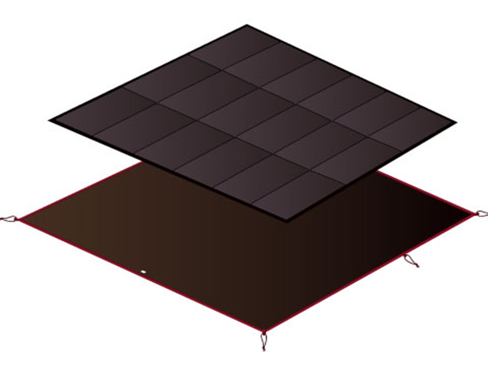 スノーピーク】アメニティドームMのインナーマットとグランドシートの