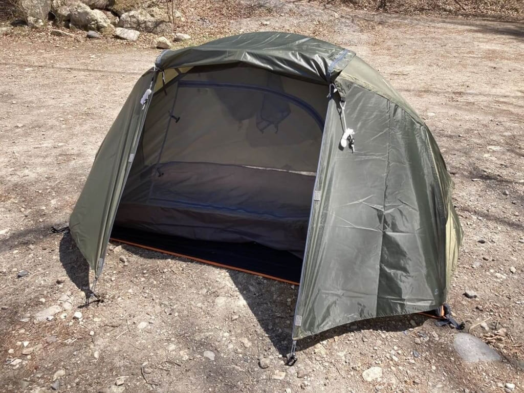 バンドックのソロドーム】（BDK-08）の設営の仕方。組み立て前に一度見