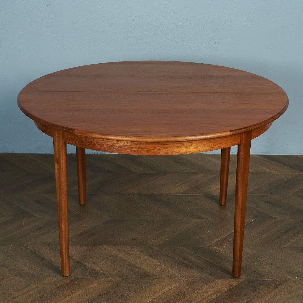 英国ヴィンテージ エクステンション ラウンドダイニングテーブル