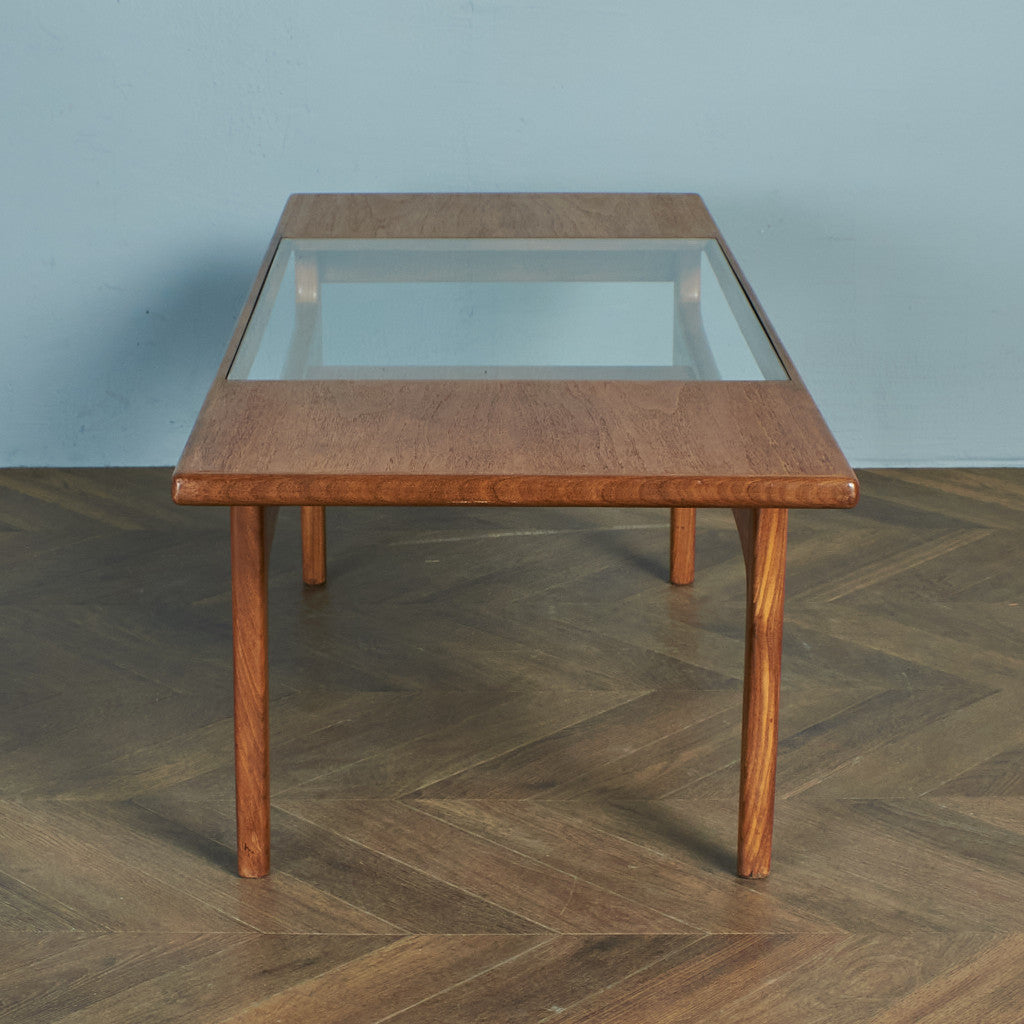 ジープラン G-PLAN ロングジョン ガラストップ コーヒーテーブル