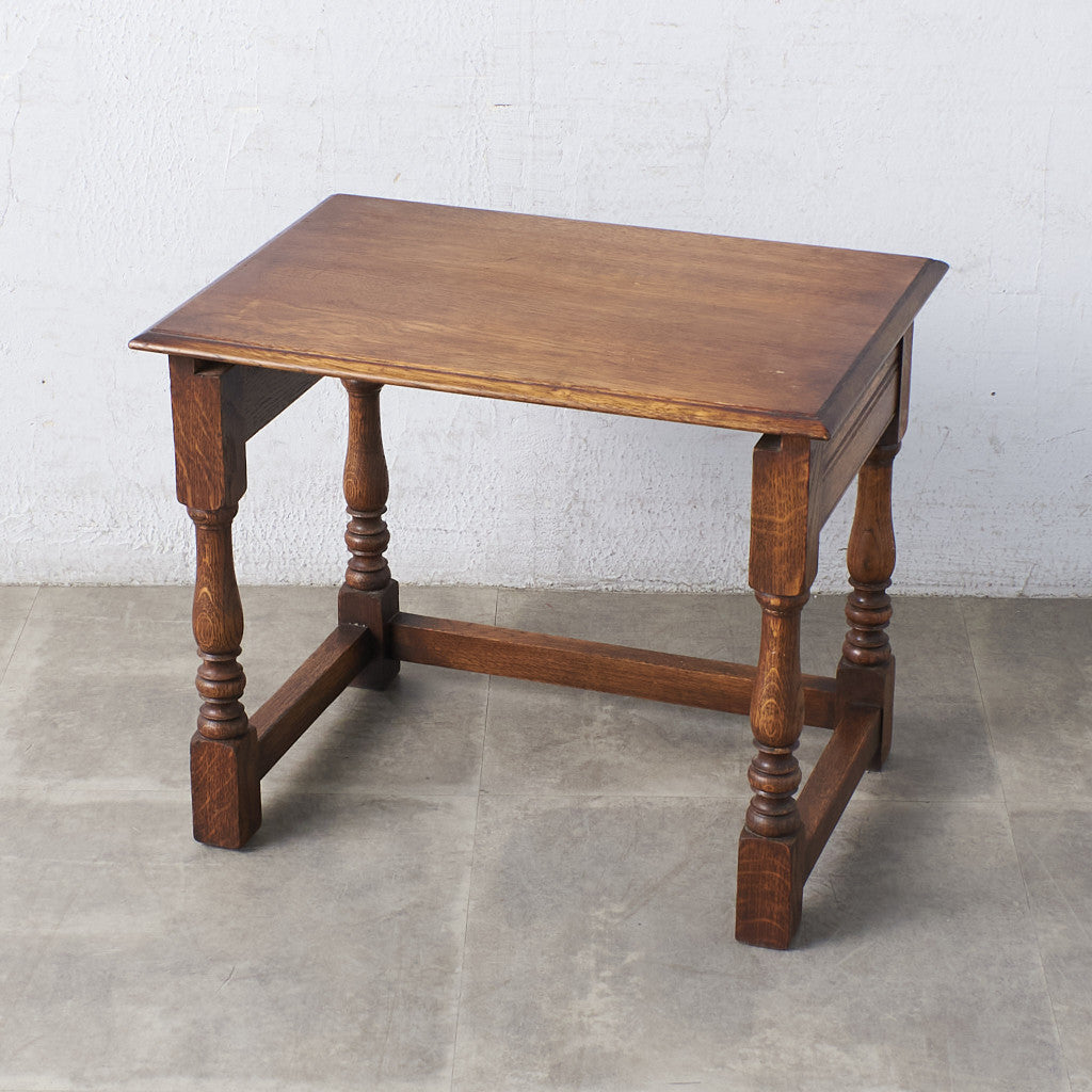 63861]イギリス クラシック ネストテーブル 木製 オーク サイド