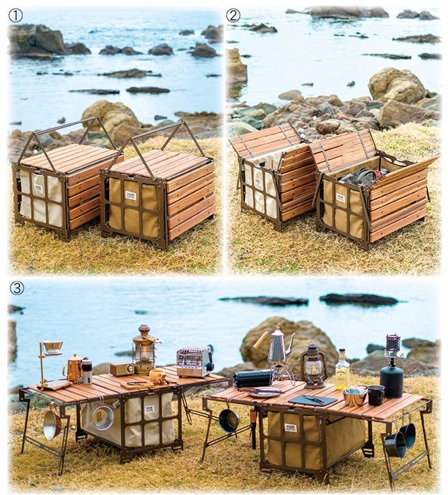 ネイチャートーンズから軽量化した「サイドアップボックス&テーブル