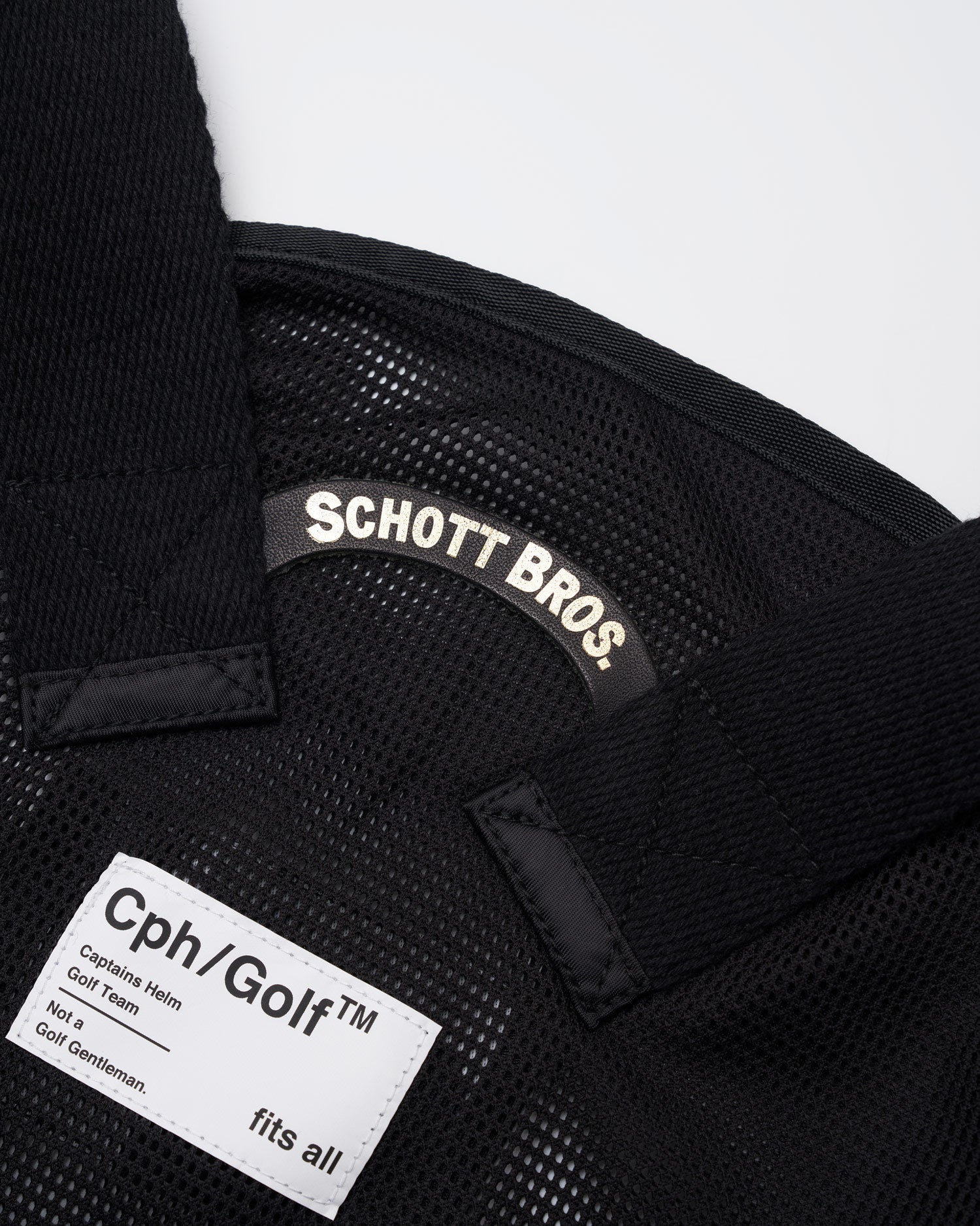 SCHOTT × CAPTAINS HELM GOLF #GOLF VEST - BLACK - – Cph/Golf™︎